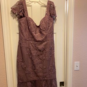 Lace Rose Leonie Dress from City Chic 16